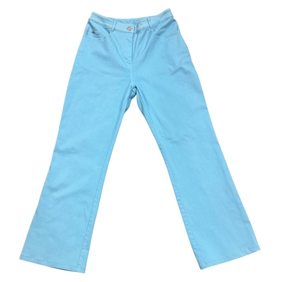 St. John Women's Jeans Denim Pants‎ Teal Blue SZ 4 - Picture 1 of 7